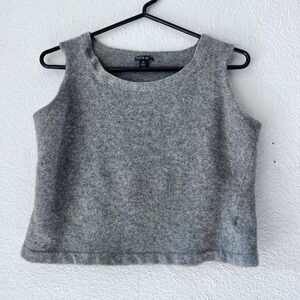 Shrunk Lafayette 148 Wool Cashmere Tank Top Women's Office Superfine Merino Flaw